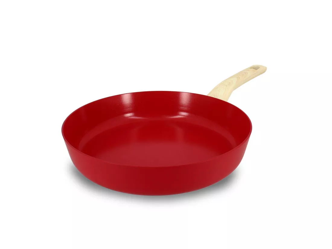 Menastyl - Poele 28cm Colorama Magenta - En Aluminium - Revetement Antiadhesif En Ceramique