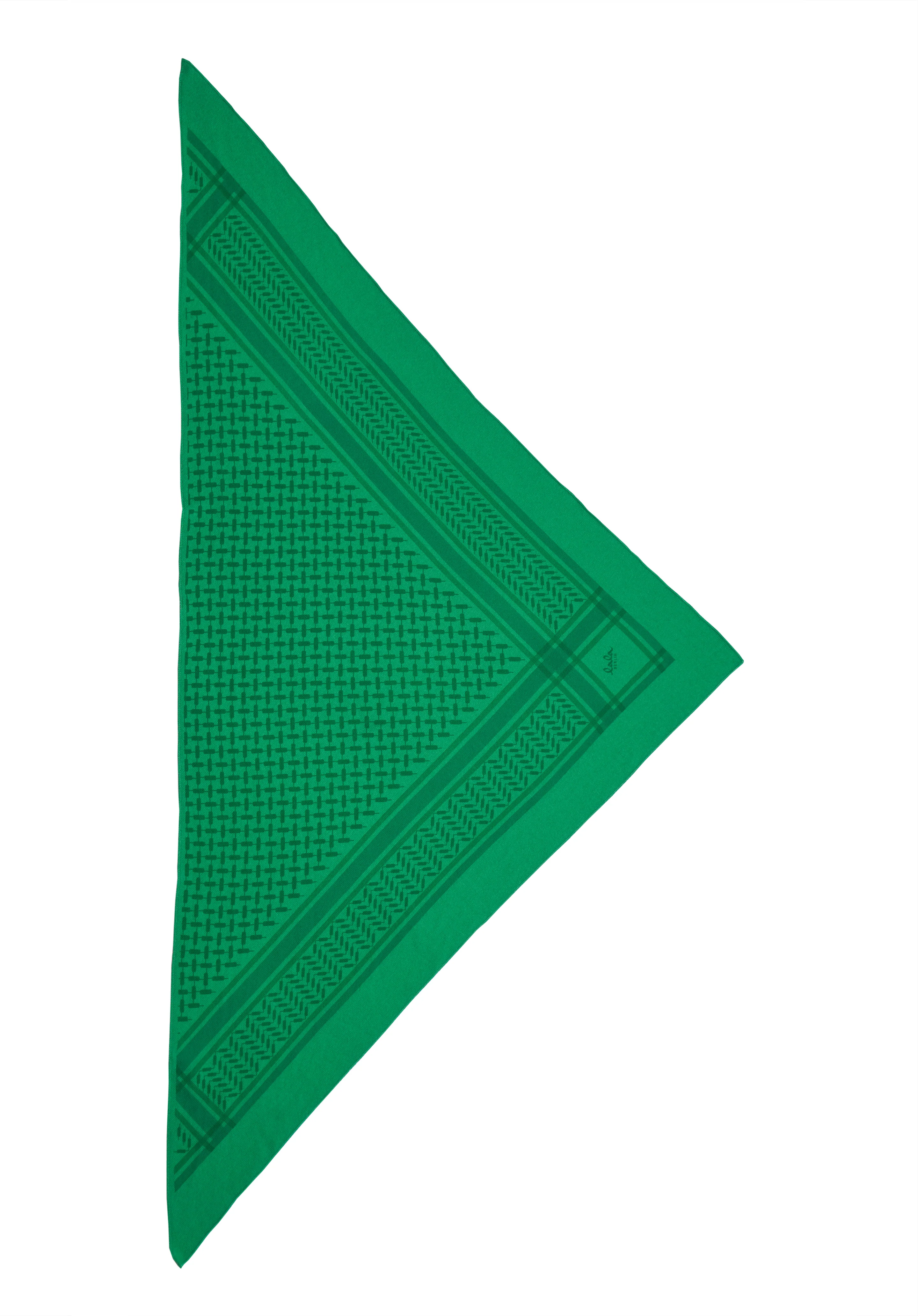 Lala Berlin  Triangle Trinity Classic M tørklæde - Dark Apple Green