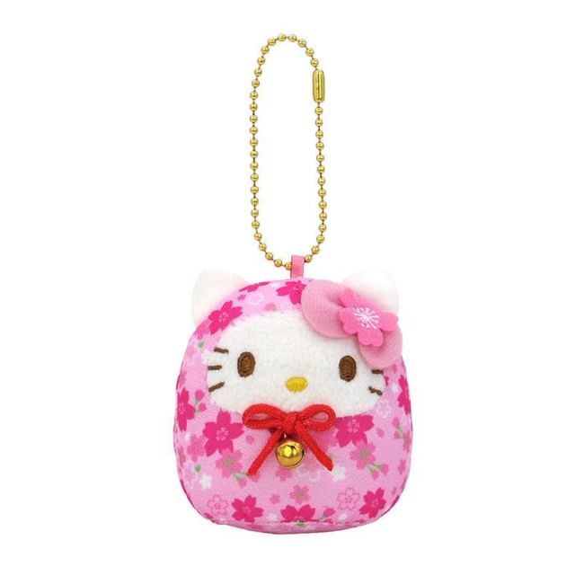 Nakajima Corp. - Sanrio karakters mascotte tas charme / sleutelhanger (Sakura Daruma)