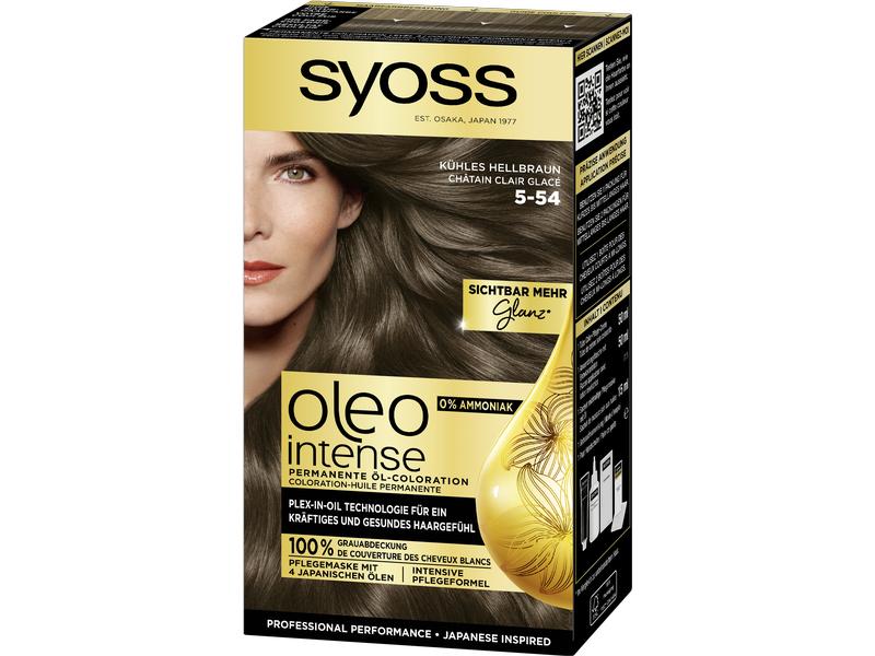 Syoss oleo intense Haarcoloration Oleo Intense 5-54 Kühles Permanente Öl-Haarfarbe für tiefere Farbintensität und Haltbarkeit