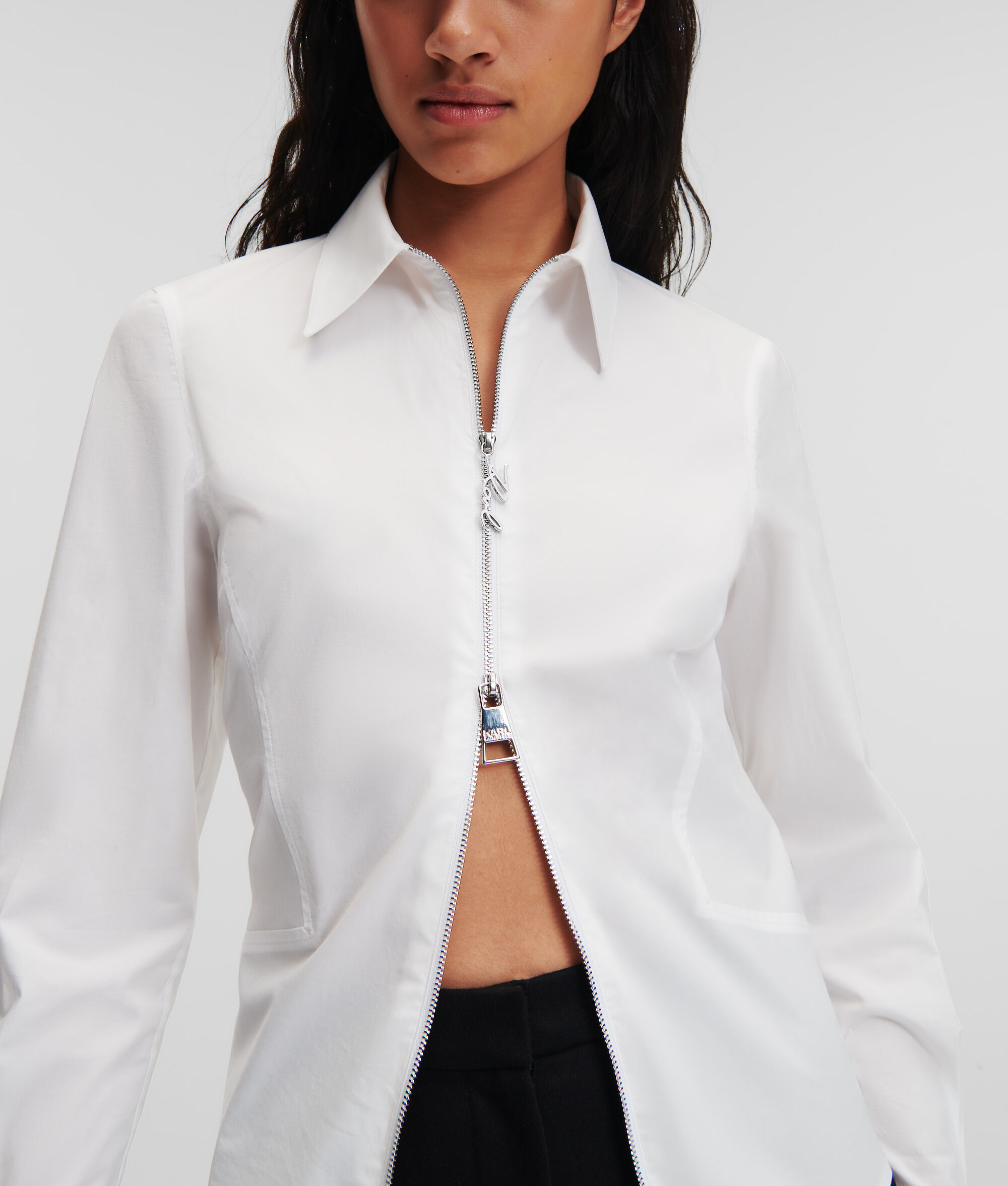 CHEMISE À FERMETURE ZIPPÉE BIDIRECTIONNELLE