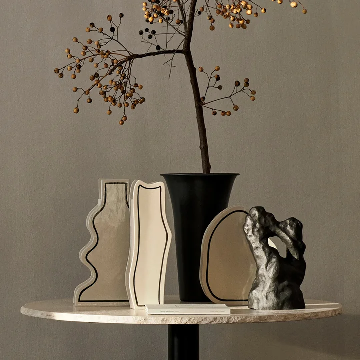 Ferm Living - Paste Vase Curvy, off-white