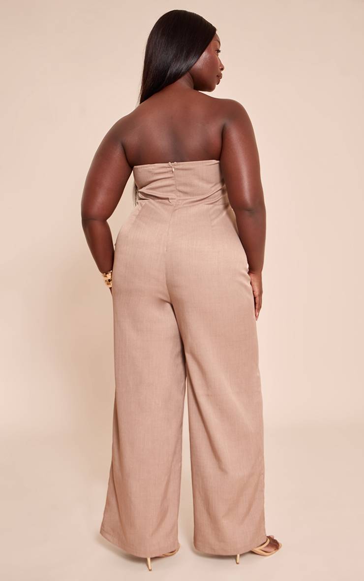 Champignon Combinaison Grande Taille Bandeau Tissé Avec Détail Nœud