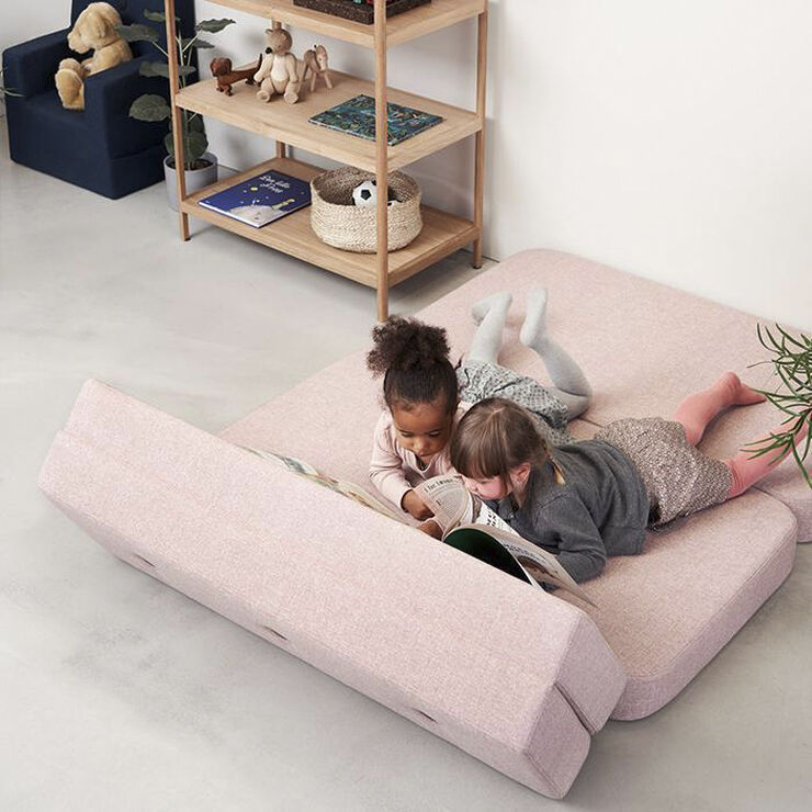 by KlipKlap KK 3 fold sofa Rosa m. rosa knap