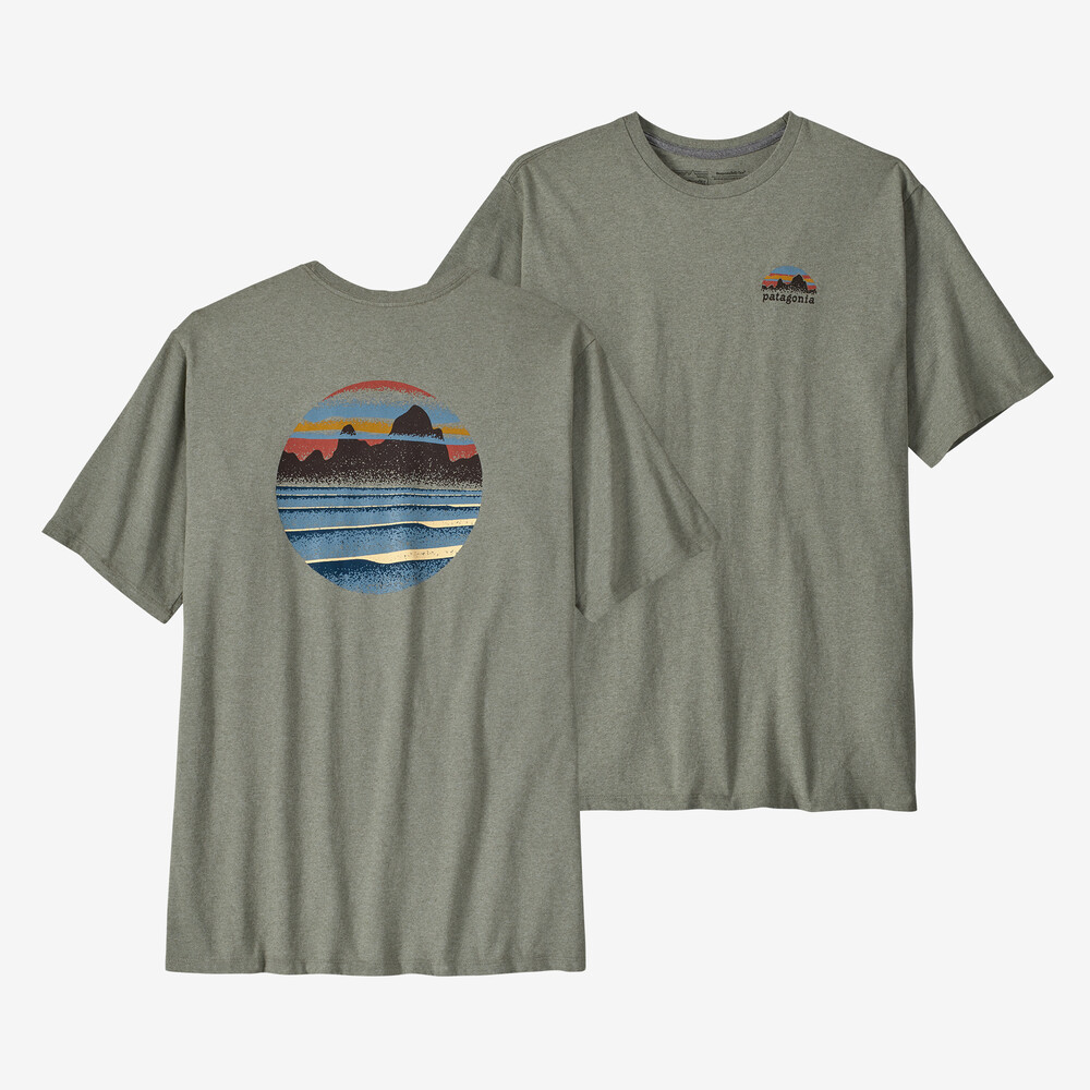 Herren Skyline Stencil Responsibili-Tee