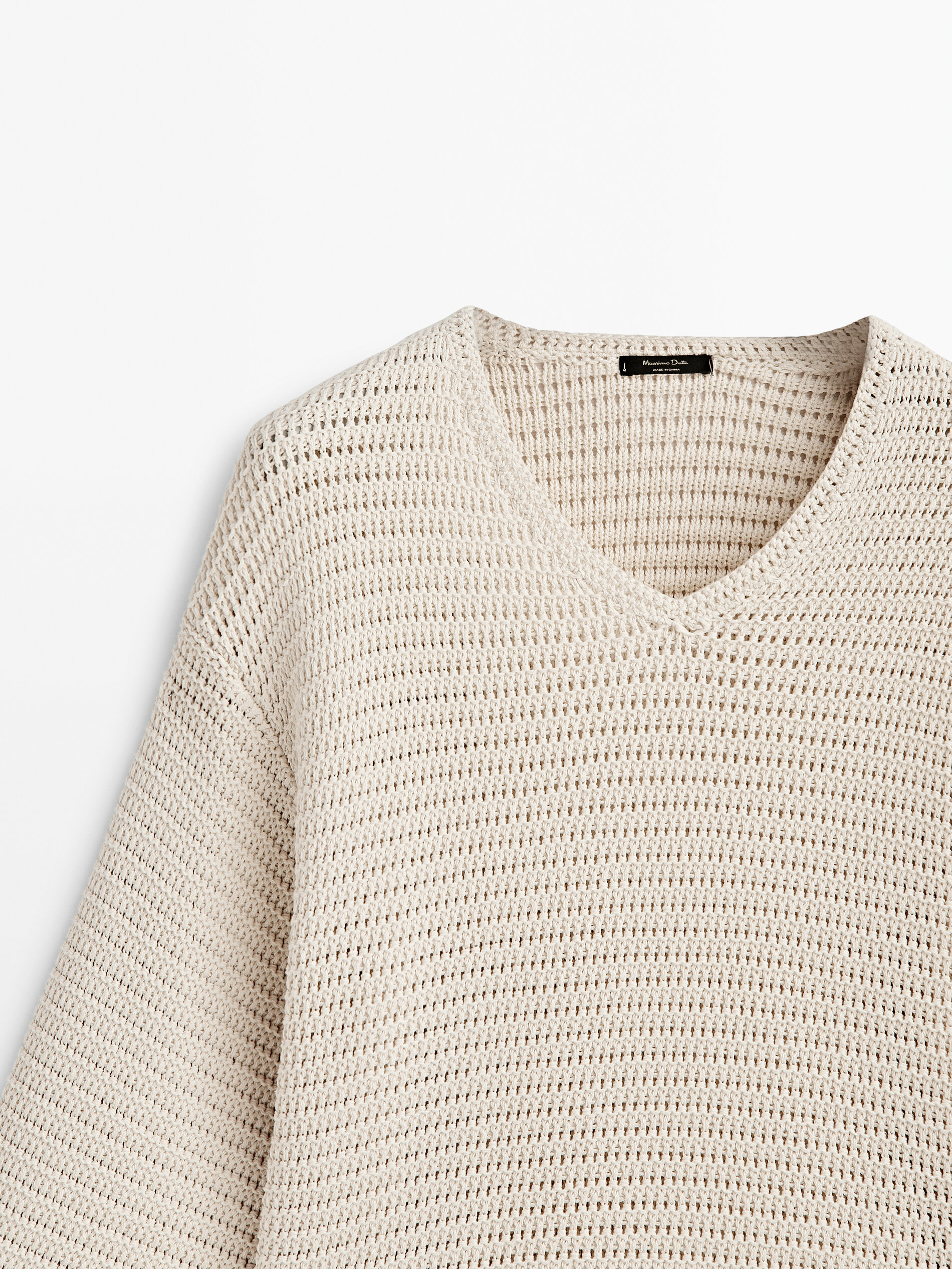 Ponto de crochê Jersey cuello pico - RAW