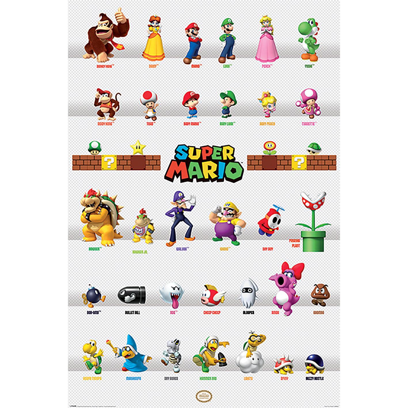SUPER MARIO PARADE MAXI POSTER 61X91.5CM