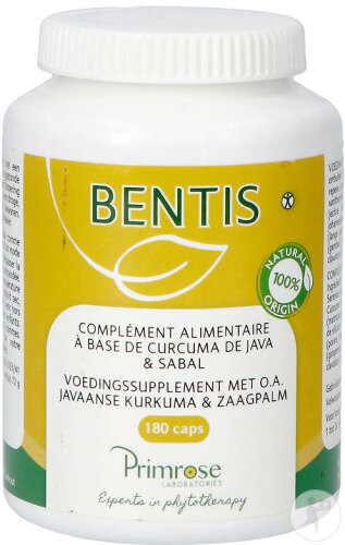 Primrose Bentis Complément Alimentaire À Base De Curcuma De Java Et Sabal 180 Capsules