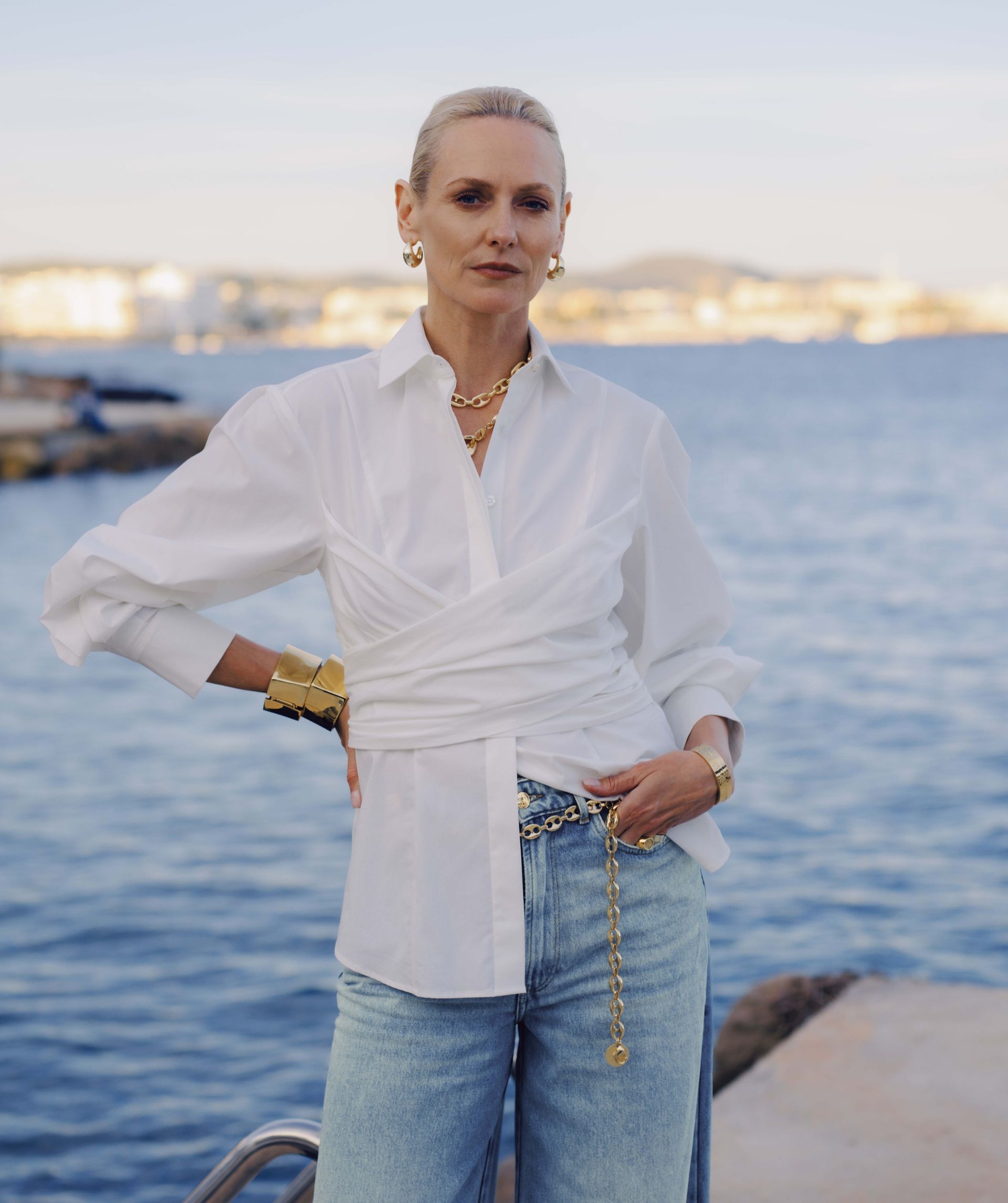 JV-LUANN fitted blouse - off white