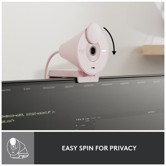 Logitech Brio 300 webkamera (pink)