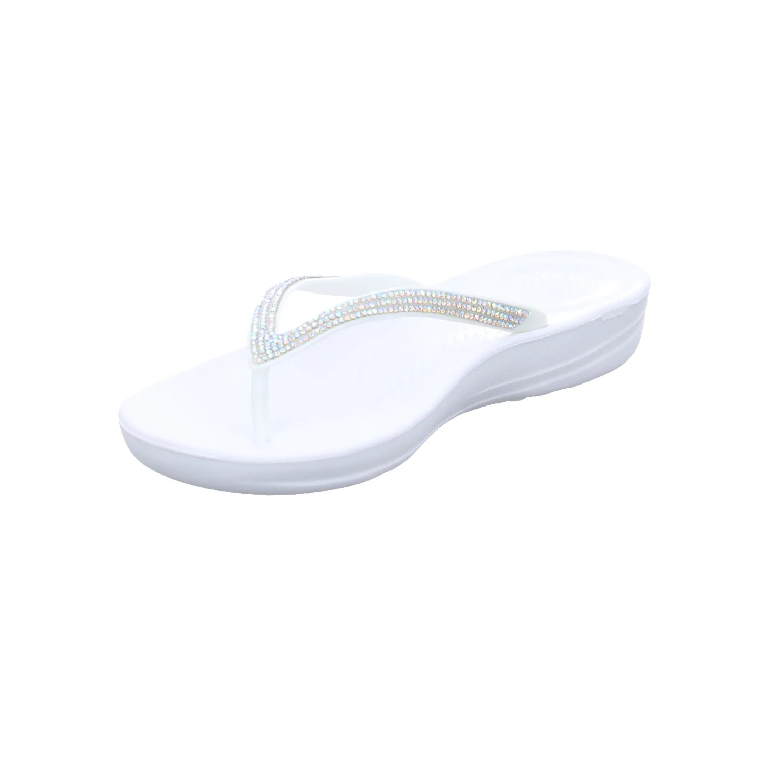 FITFLOP Zehentrenner-FlipFlop Weiss Lederimitat