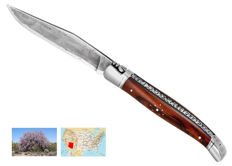 Couteau Laguiole avec un manche en Bois de Fer d'Arizona
