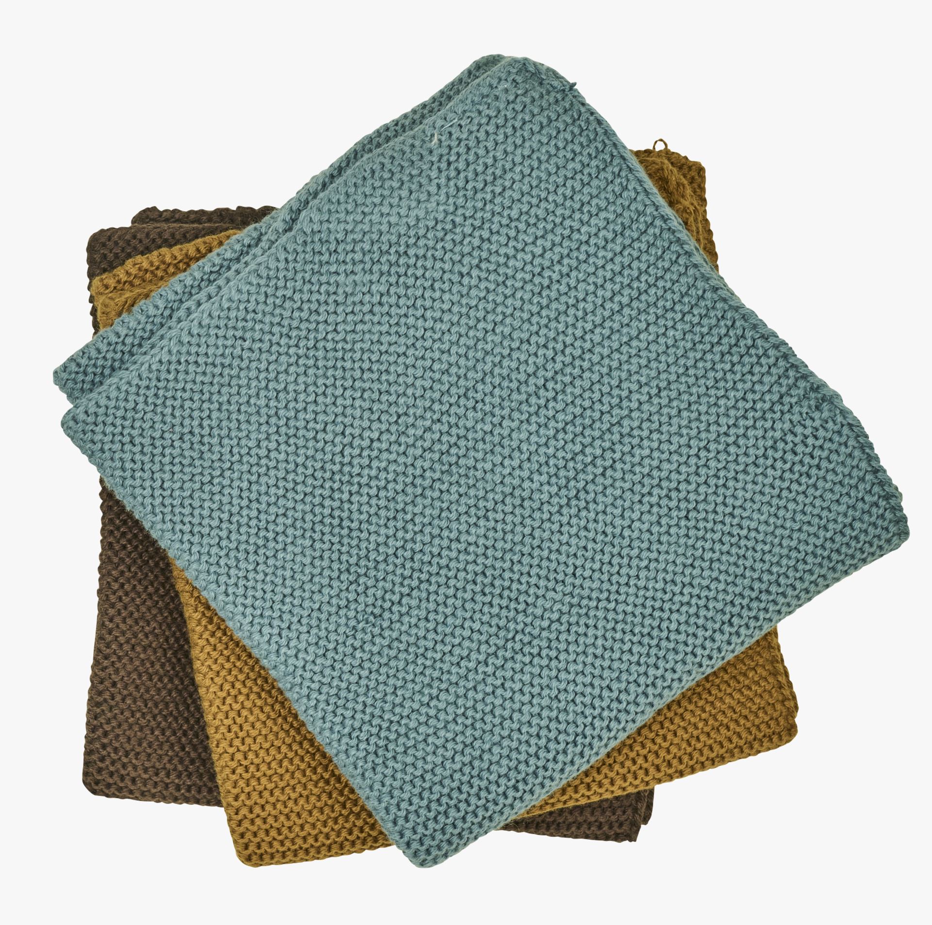 Klut 3 pk mørk blå - 26x26 cm