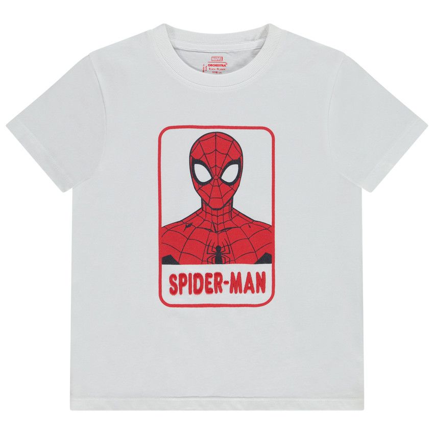 T-shirt manches courtes Spider-Man Marvel pour garçon - Blanc