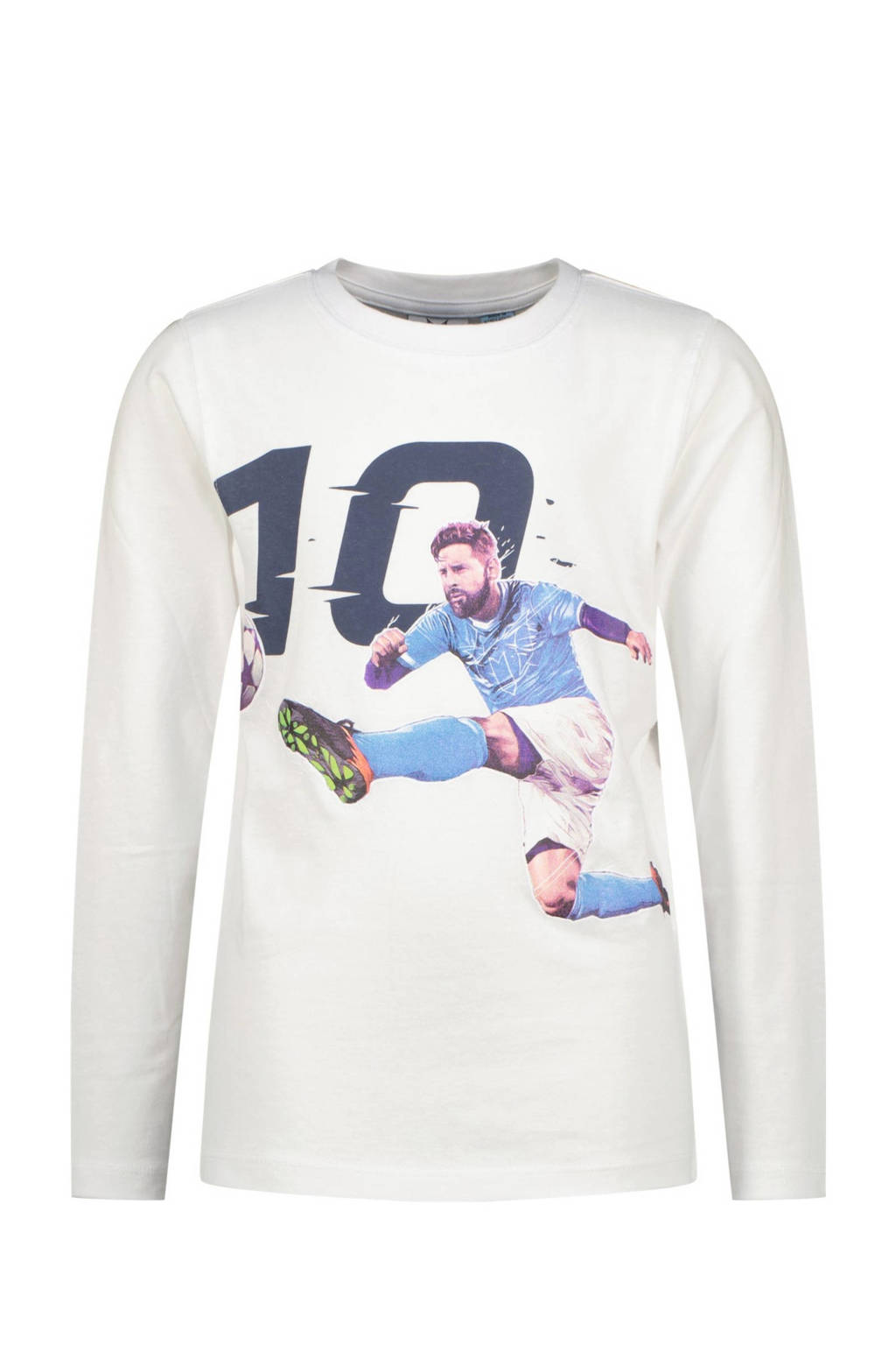 Messi longsleeve Goal met printopdruk wit
