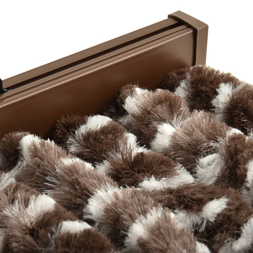 Moustiquaire marron et blanc 100x220 cm chenille