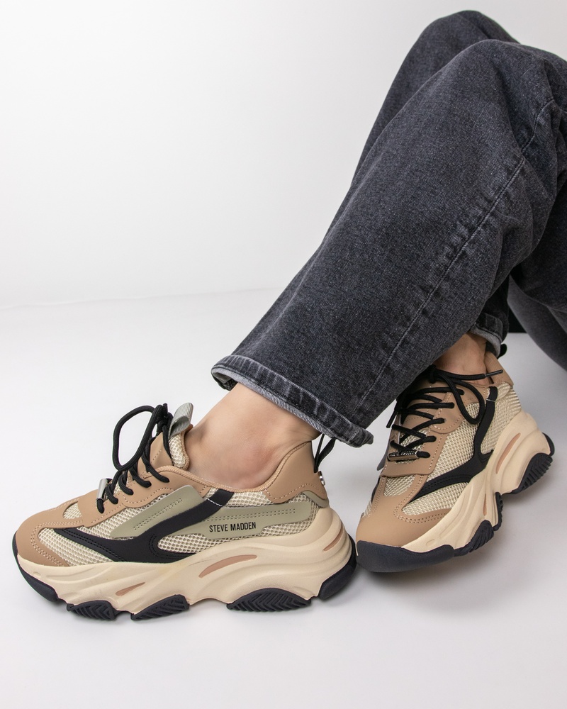 Steve Madden Possession-E Dad Sneakers  - beige