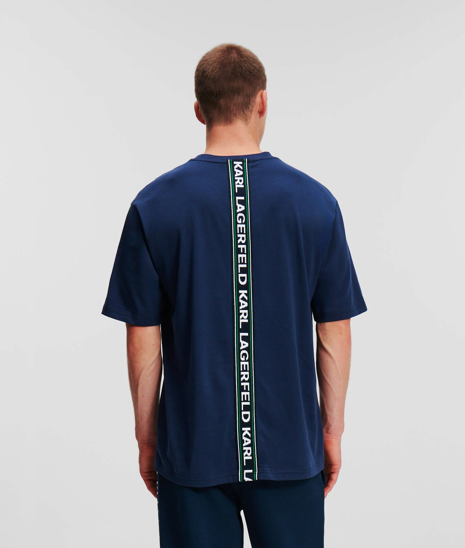 T-SHIRT AVEC GALON À LOGO KARL