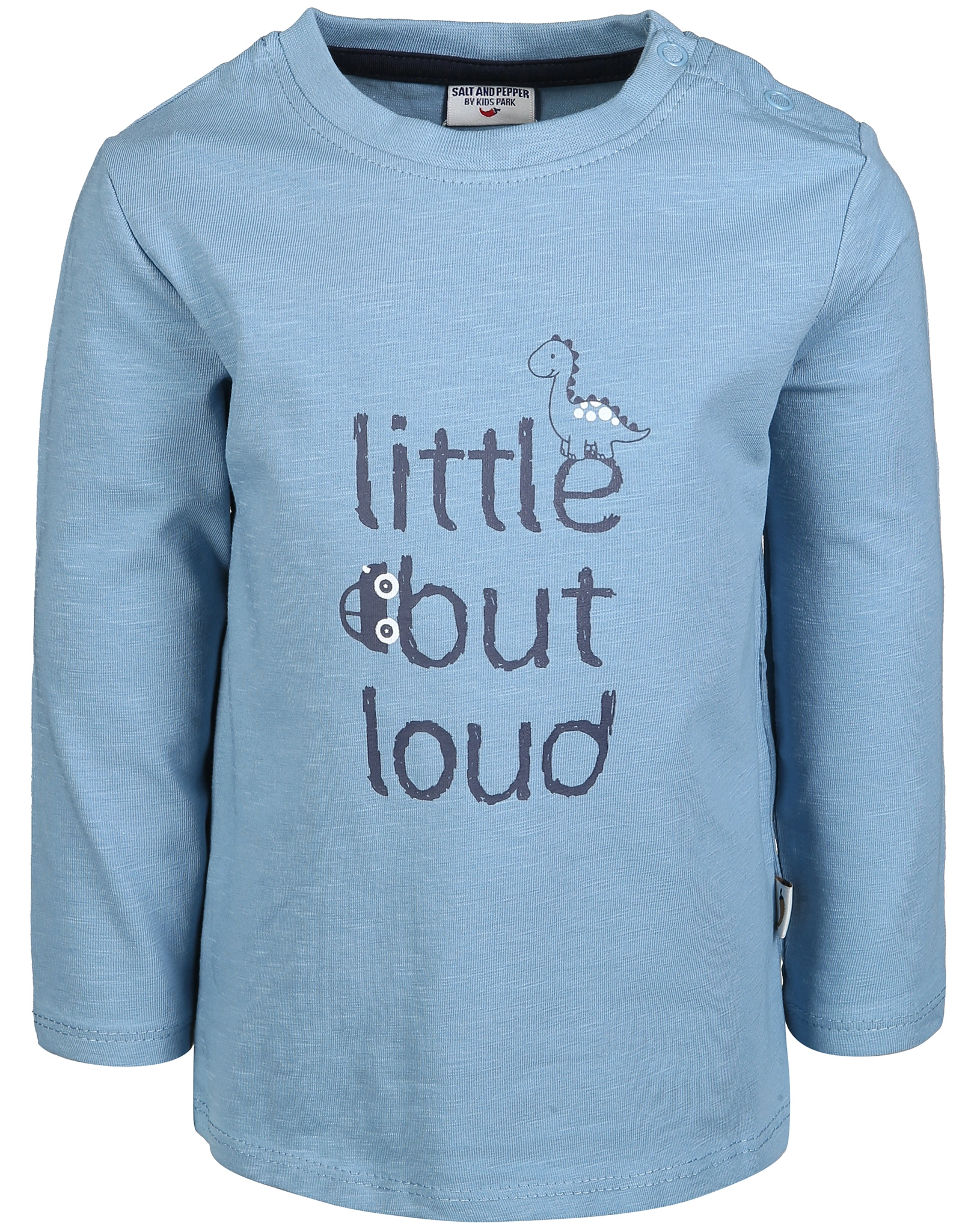 Langarmshirt LITTLE BUT LOUD in faded blue