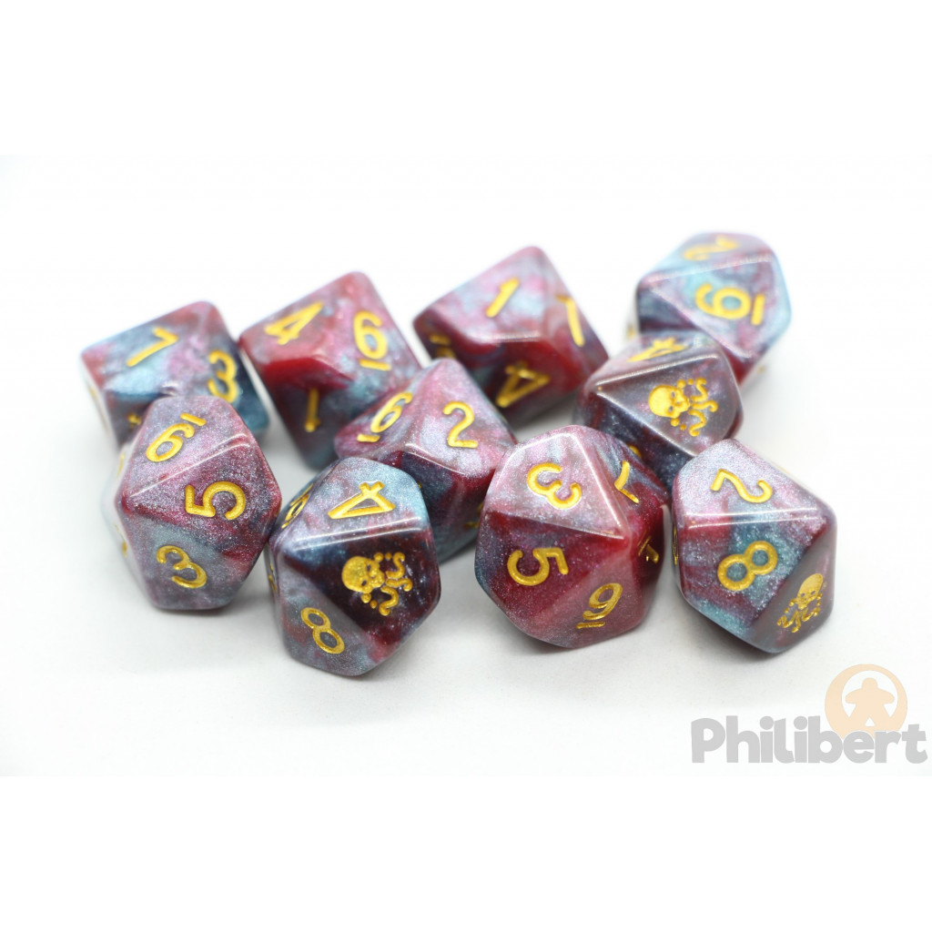 Set de 10 Dés 10 Faces Elder Dice: The Seal of Yog-Sothoth (Nebula)