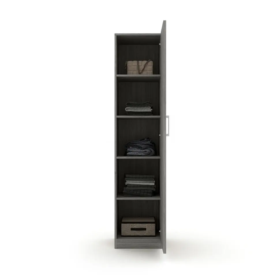 Interiax Kledingkast 'Mila' - Grijze Eik - 1 Deurs - 180x40x42 cm