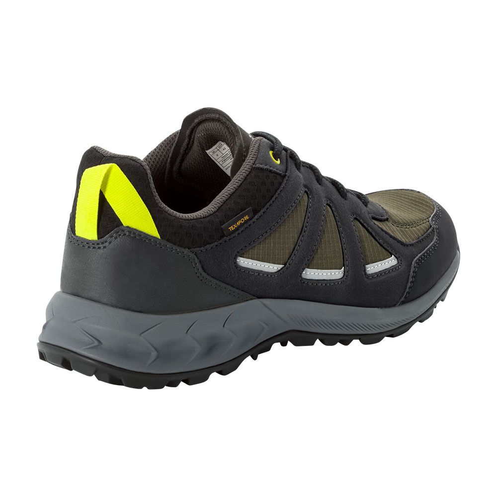 Jack Wolfskin WOODLAND 2 TEXAPORE LOW - Chaussures de randonné Homme khaki/green