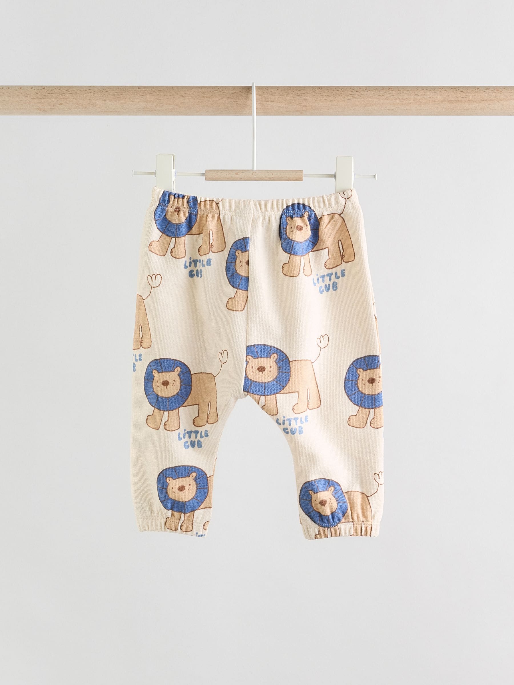 Blauw leeuw - Babyset van top en leggings van 100% katoen (0mnd-2jr)