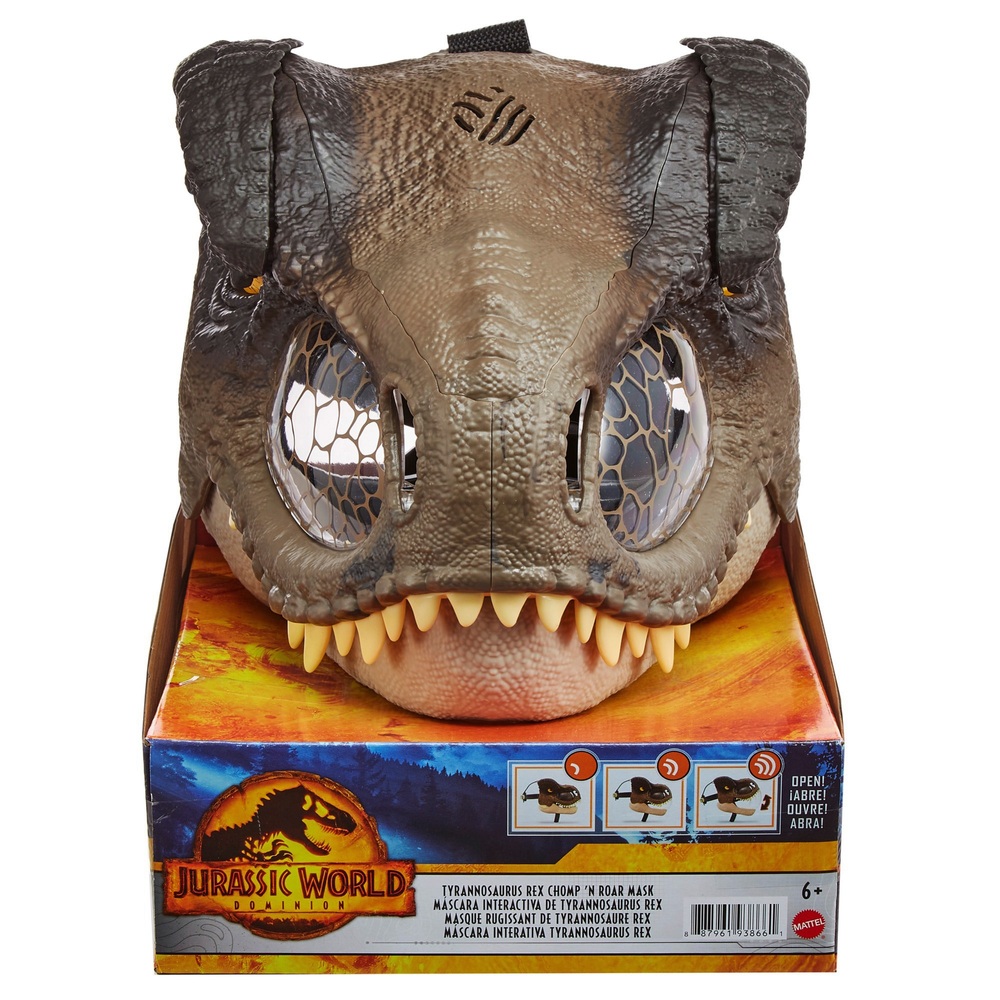 Jurassic World Dominion: Tyrannosaurus Rex Chomp N Roar Maske Dinosaurier-Spielzeug