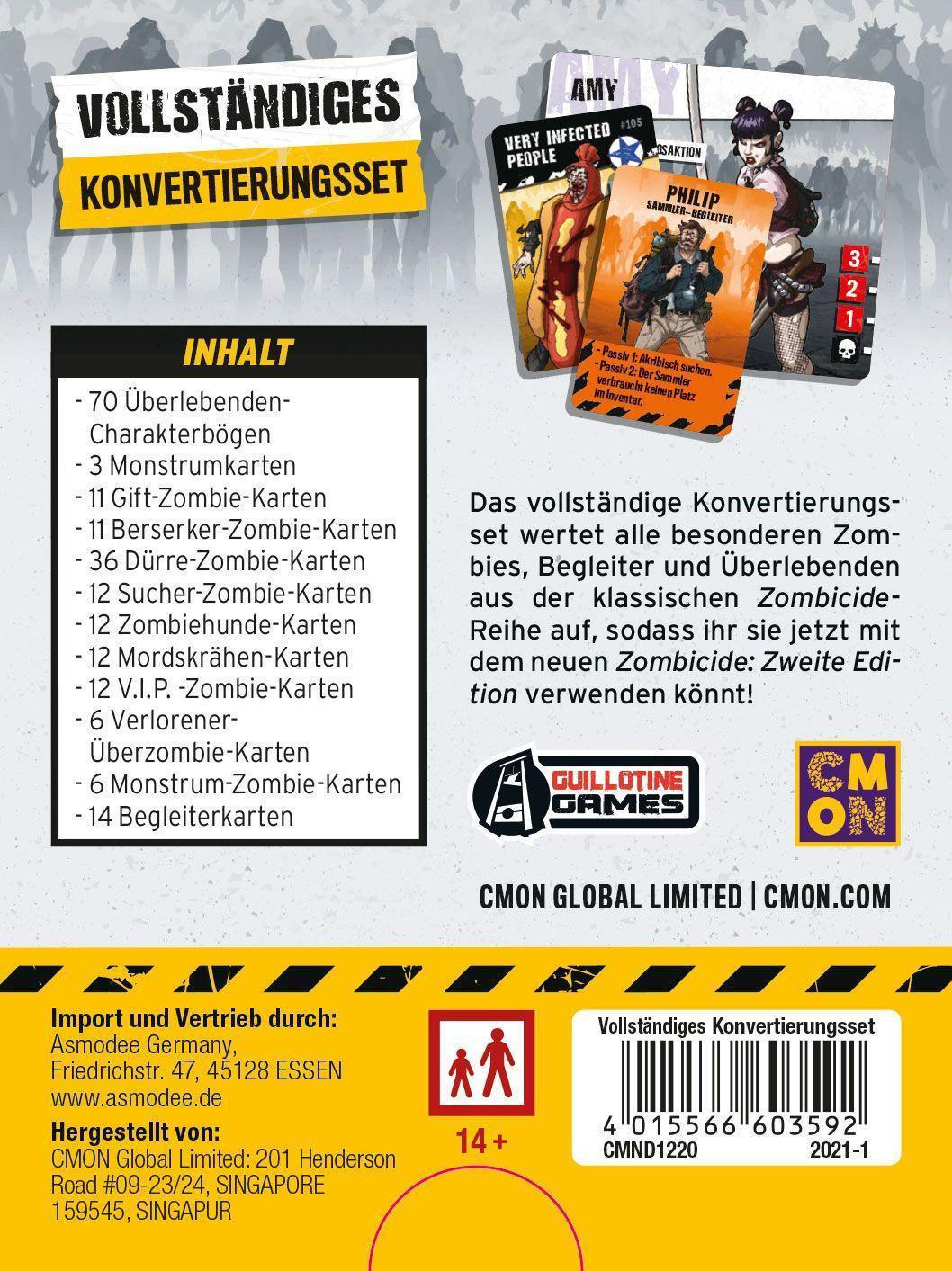 Zombicide 2. Edition  Vollständiges Konvertierungsset