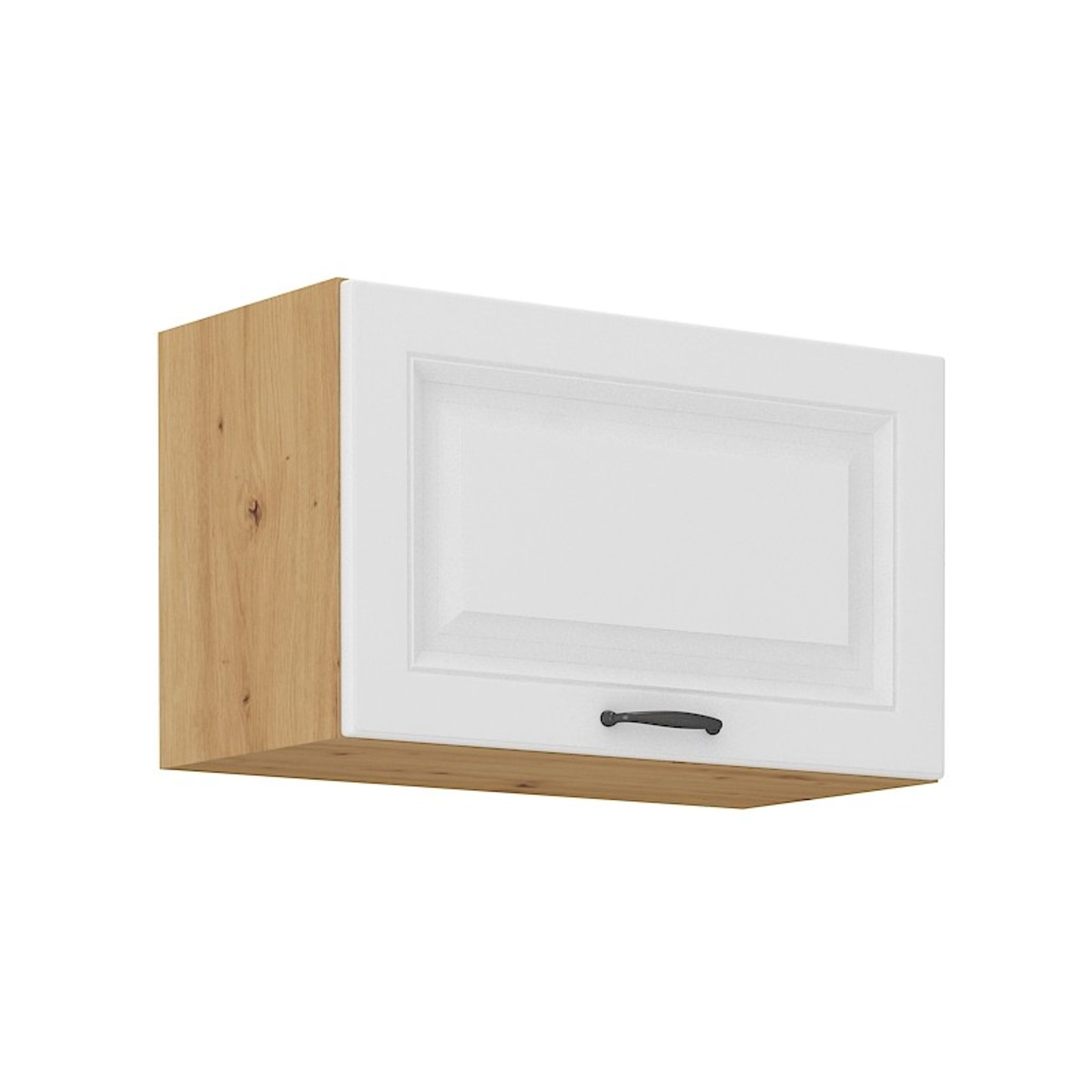 Hängeschrank 60 cm Stilo Weiss + Eiche Artisan Küchenzeile Küchenblock Küche
