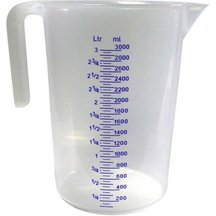Pichet gradué, transparent