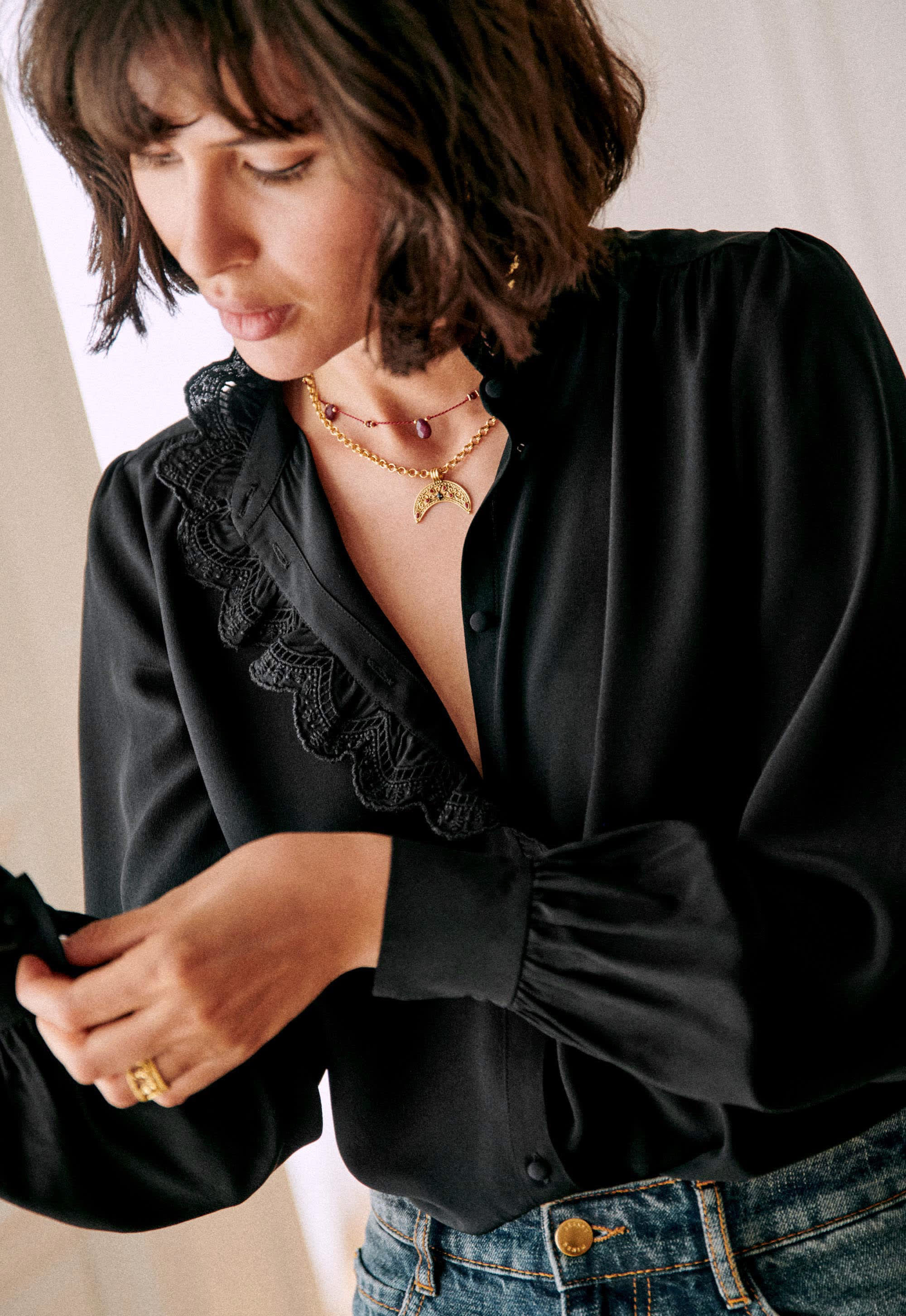 Chemise Chlo - Noir - E-SHOP/CHEMISES & BLOUSES 5905255