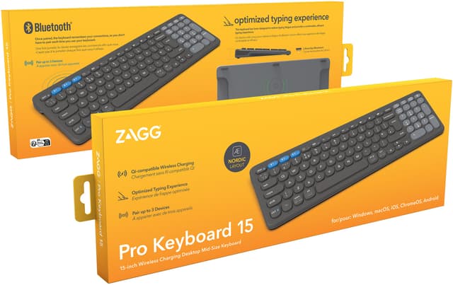 Zagg Pro trådløst tastatur (sort)