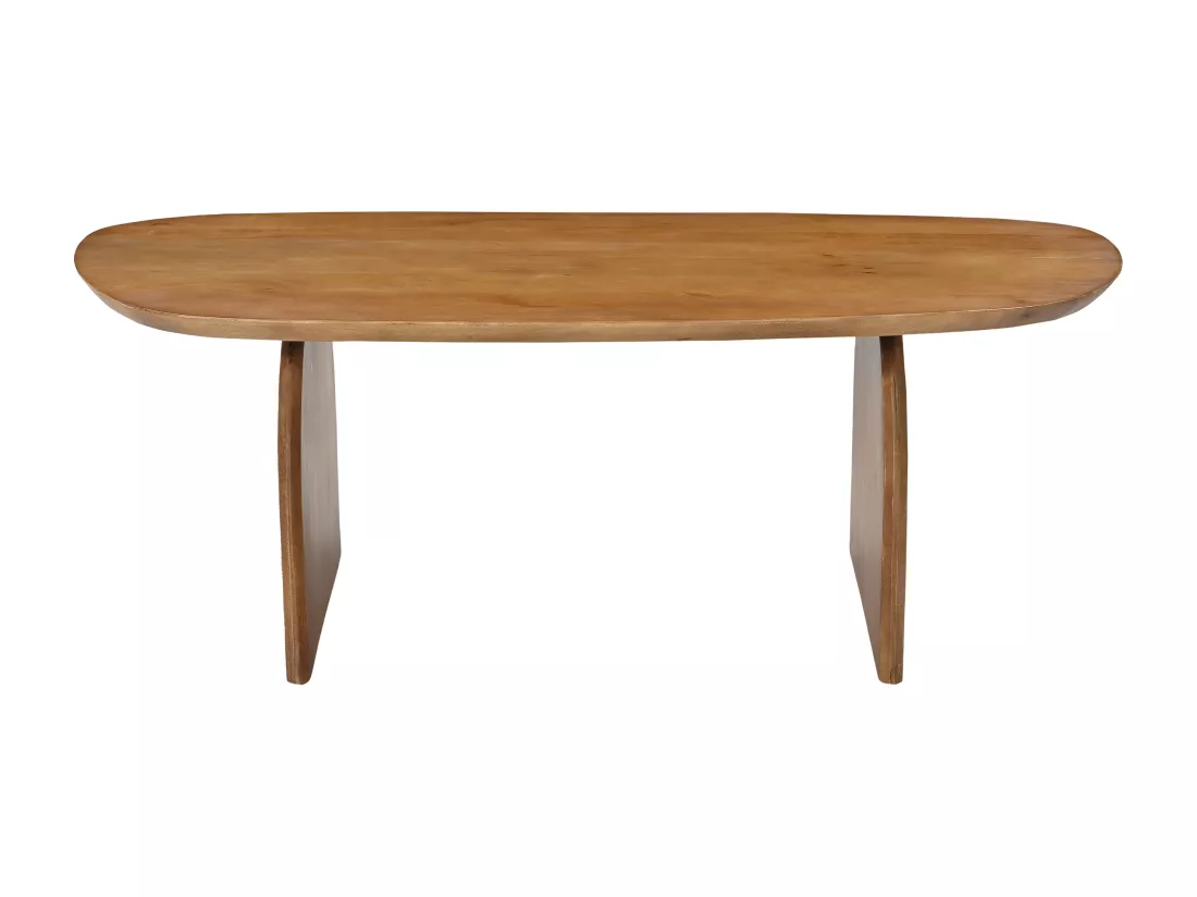 Table basse en bois d'acacia - Naturel clair - YESENIA