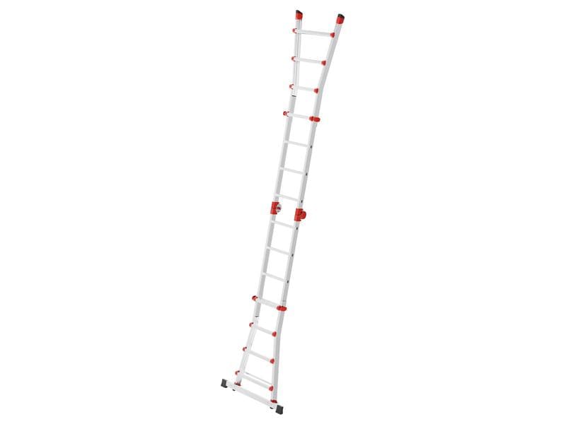 Hailo Teleskopleiter 4 x 4 Sprossen Verwendbar als Anlege- und Schiebeleiter