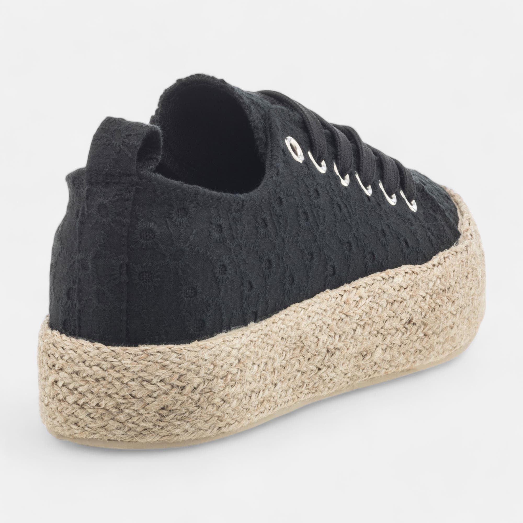 Baskets en toile Femme noir