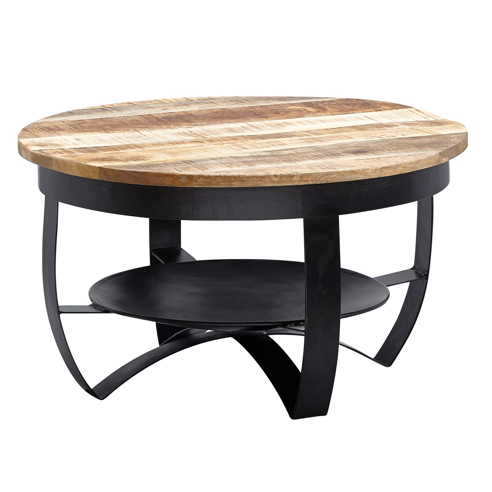 FineBuy Couchtisch 60 cm Wohnzimmertisch Holz Massiv Tisch Wohnzimmer Sofatisch