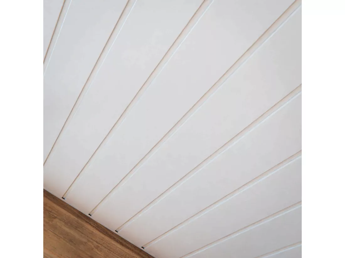Lambris PVC 100 mm - Lot de 10 Lames - Blanc - 2.60 m, 2600 x 100 x 8 mm (2,60 m²)