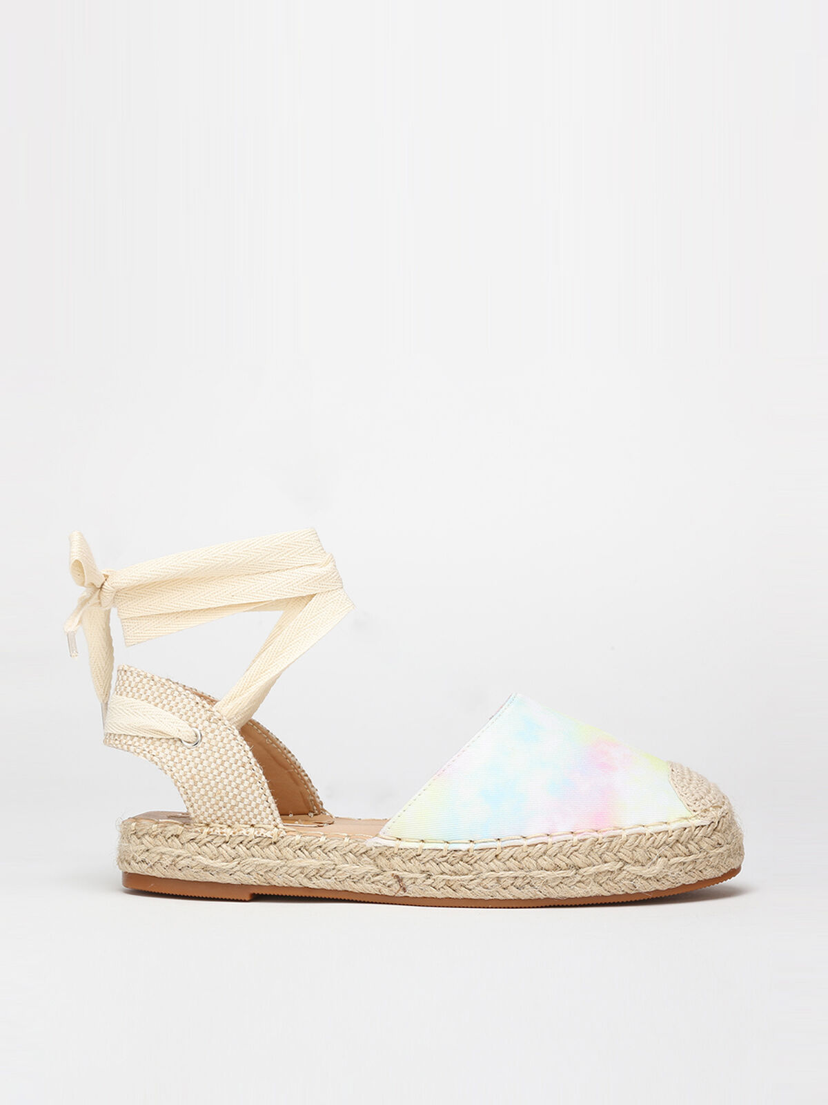Espadrilles tie and dye à plateforme- Multicolore