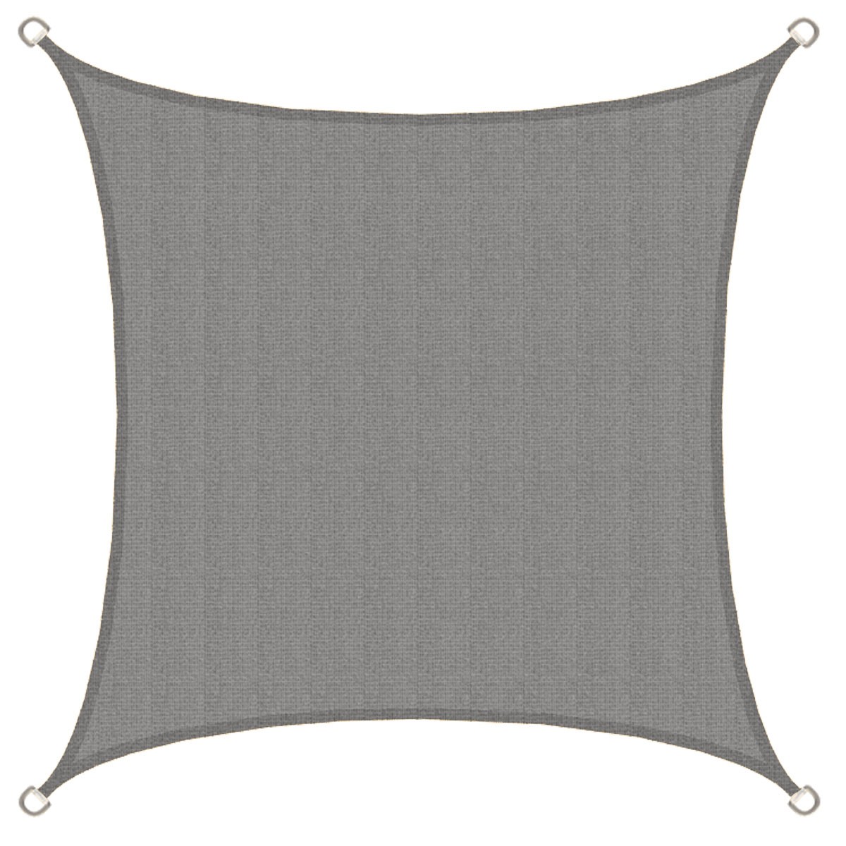 AMANKA 2 x 2 HDPE schaduwdoek - Grey