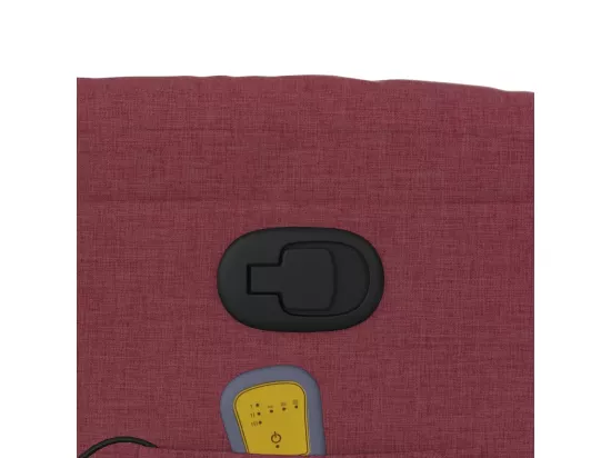 Fauteuil massant inclinable Rouge bordeaux Tissu