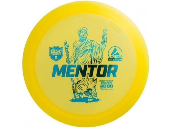 Discgolf DISCMANIA Distance Driver MENTOR Active Premium Yellow 11/5/-2/2