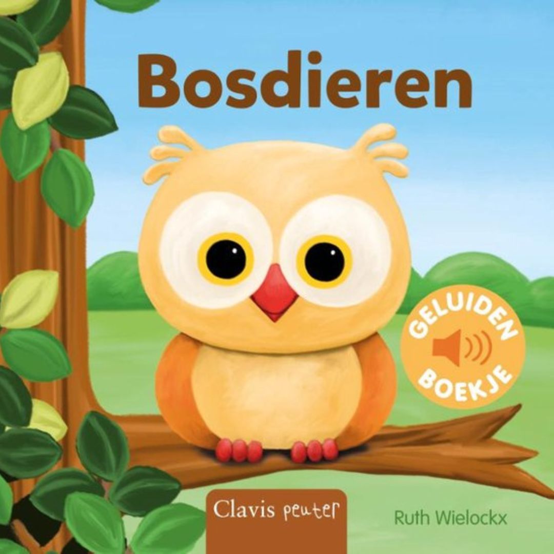Uitgeverij clavis geluidenboekje bosdieren