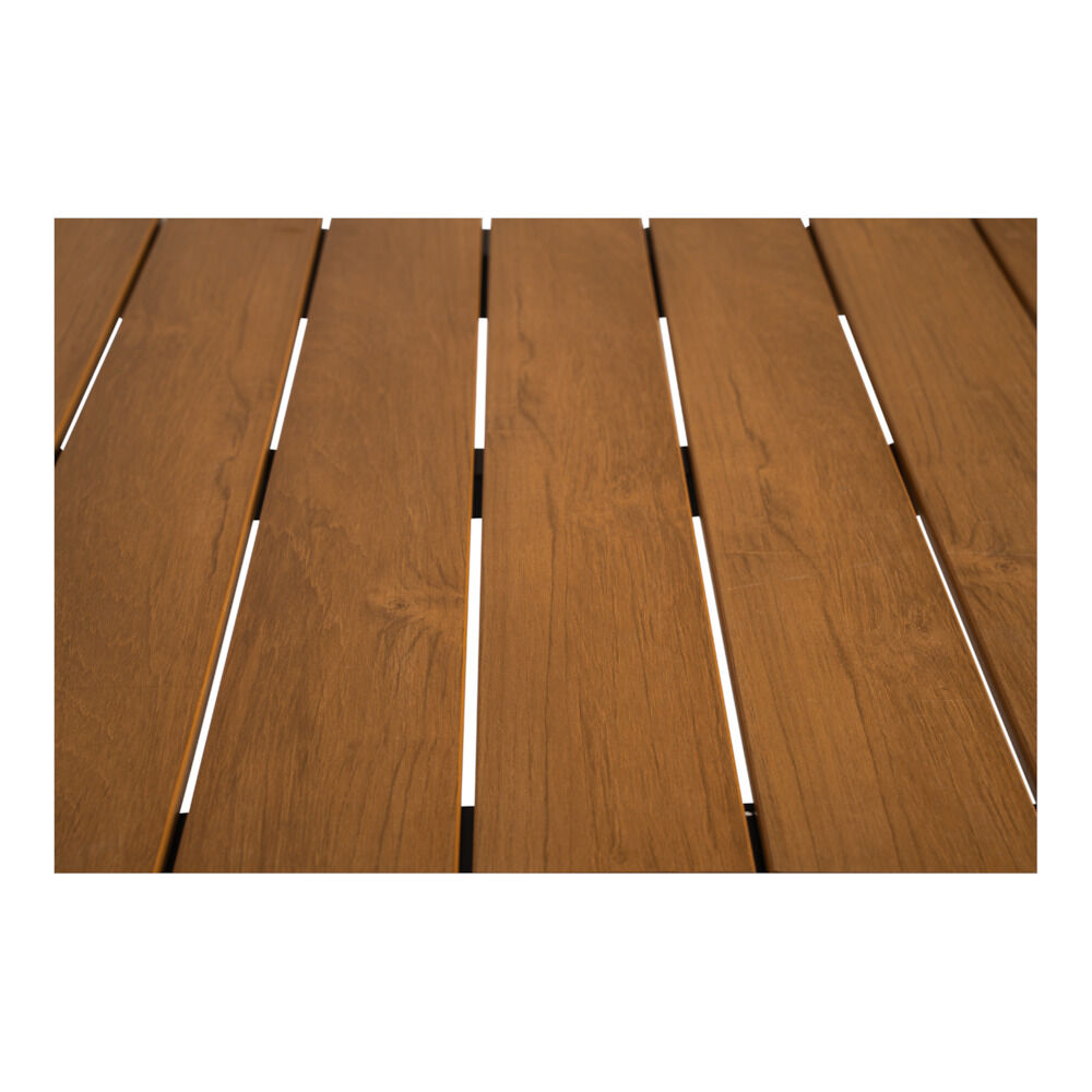 Lesli Living Arezzo - Tuintafel - Teaklook - 1x130x70 cm
