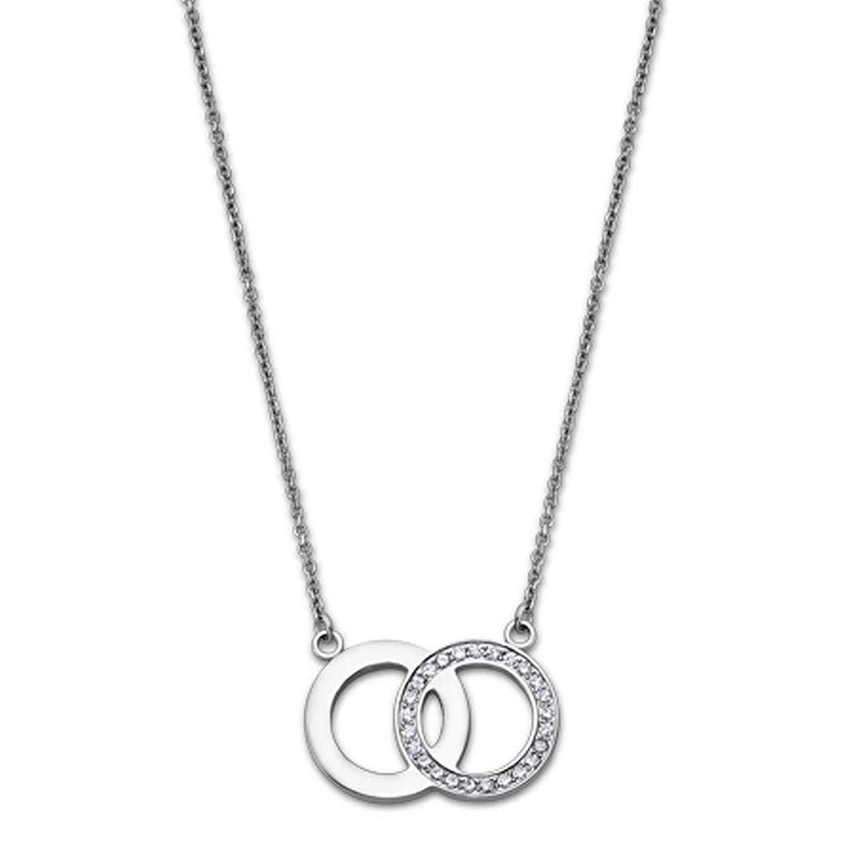 Collier Lotus Collection Bliss anneaux entrelacés