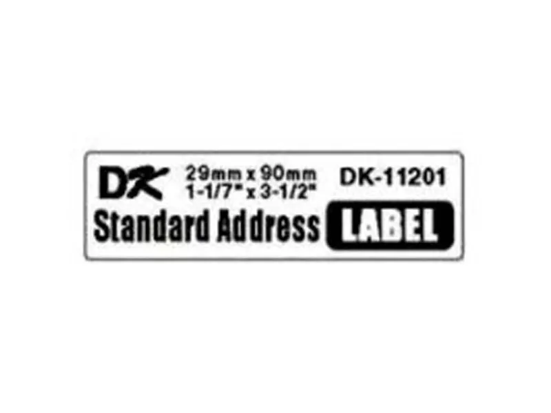 Brother DK-11201 label sort på hvid 29x90 mm - med 400 adresseetiketter