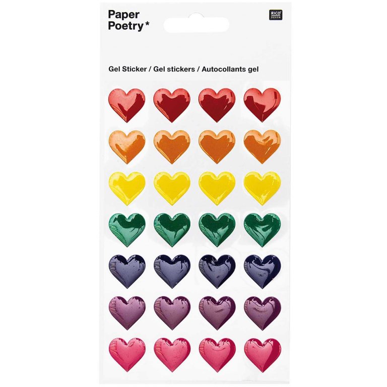 Paper Poetry 3D-Sticker selbstklebend