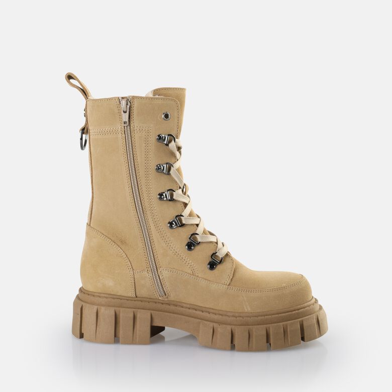 Scape Laceup HI Warm Bottines, crème