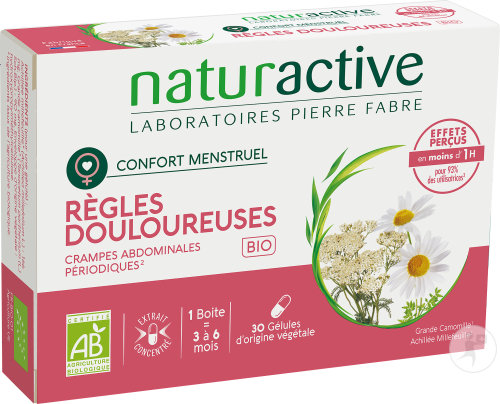 Naturactive Règles Douloureuses Bio Complément Alimentaire 30 Gélules
