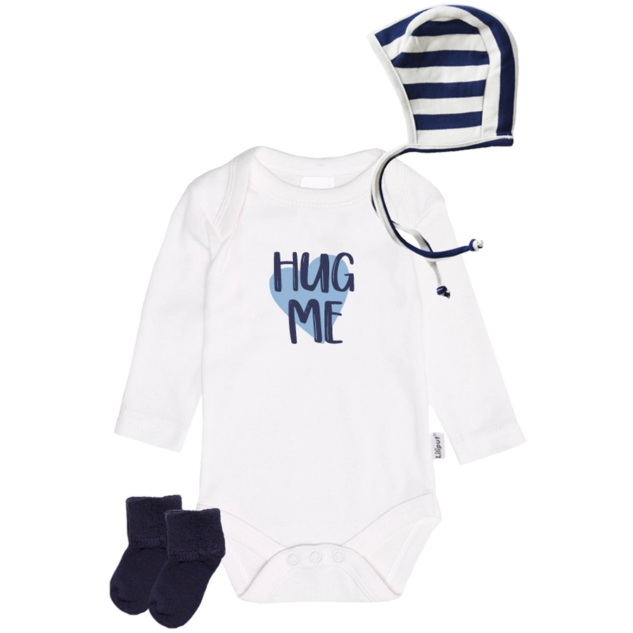 Liliput Erstausstattungsset Hug me weiss blau